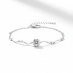 S925 Wavy Link Bracelet
