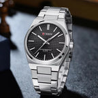 CURREN 8439 Men’s Luxury Watch – Japan Quartz Movement, Business & Sport Waterproof Wristwatch Black dial