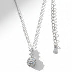 Radiant Silver Shooting Star Necklace – Ethereal Celestial Sparkle