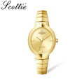 Scottie 9782 Women’s Snakebone Bracelet Watch – New Luxury Fashion Wristwatch  Gold