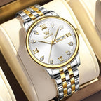 OLEVS 5525 Women’s Luxury Fashion Watch – Premium Quartz Ladies’ Wristwatch Gold and White