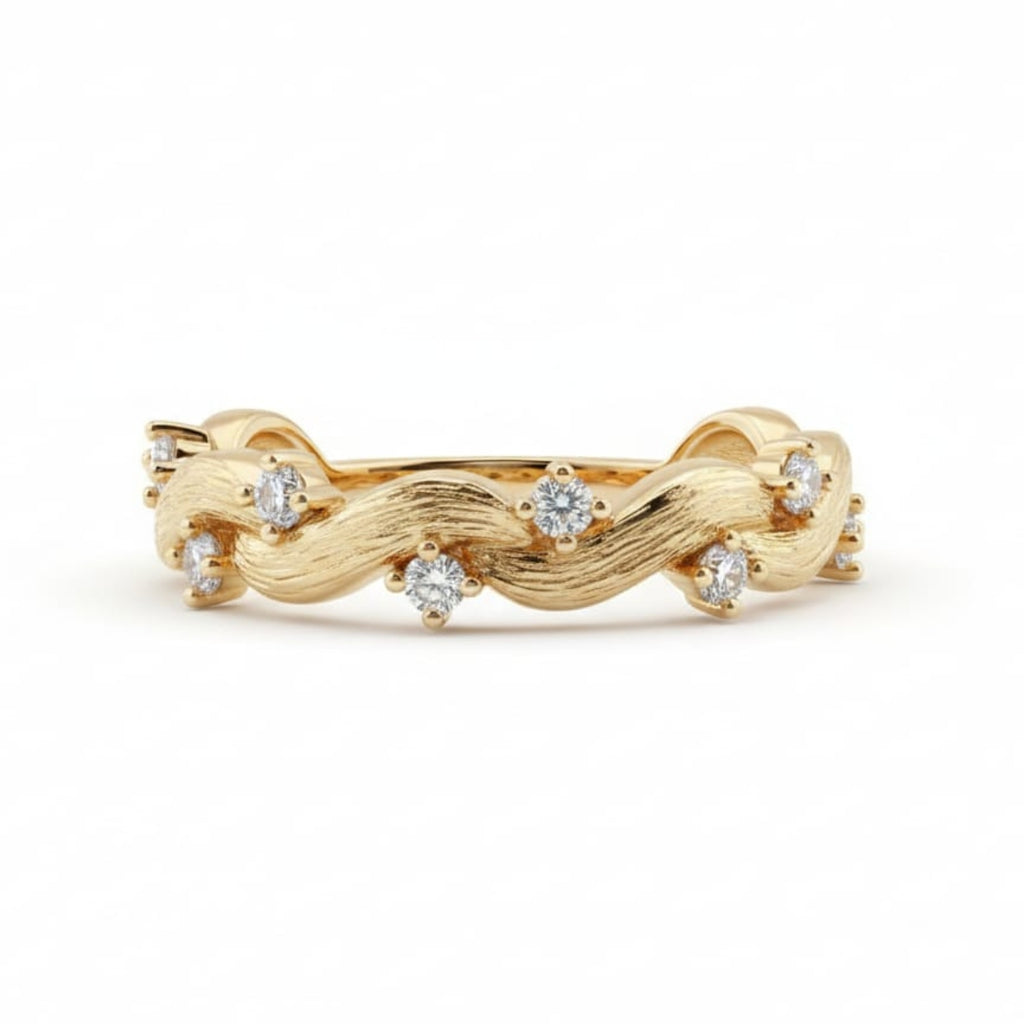 Shimmering Gold Vine Ring