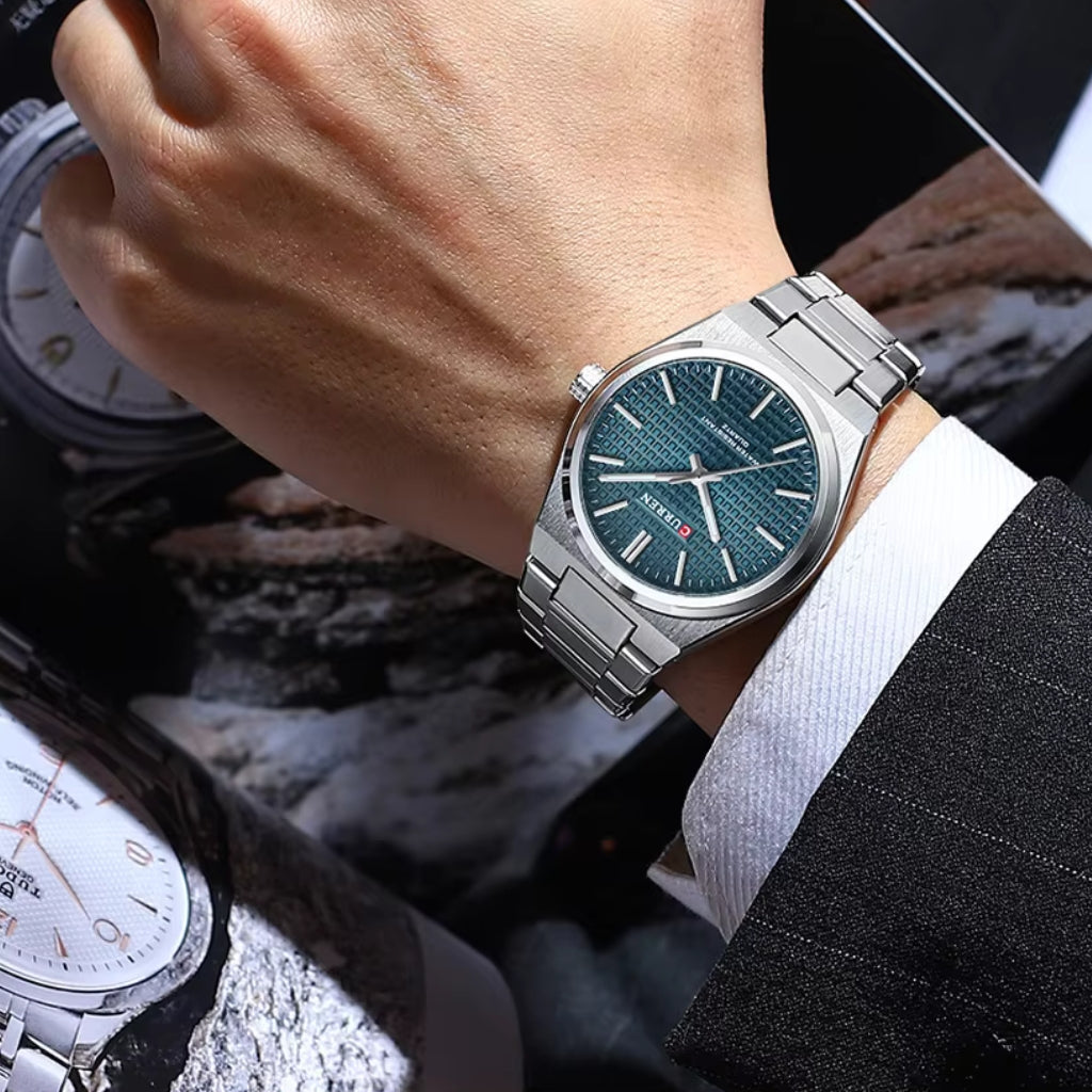 CURREN 8439 Men’s Luxury Watch – Japan Quartz Movement, Business & Sport Waterproof Wristwatch Blue dial