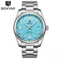 BENYAR 5185 Men’s Automatic Mechanical Turquoise Blue Dial “Oyster Perpetual” Inspired Watch
