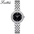 Scottie 9562 Women’s Luxury Fashion Watch –  Quartz Wristwatch White