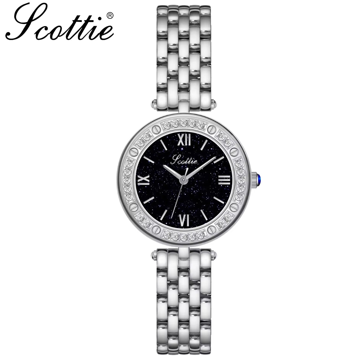Scottie 9562 Women’s Luxury Fashion Watch –  Quartz Wristwatch White