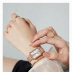 OLEVS 3692 Women’s Watch – Stainless Steel Quartz Wristwatch with Waterproof - Rose White