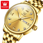 OLEVS 5525 Women’s Luxury Fashion Watch – Premium Quartz Ladies’ Wristwatch Gold