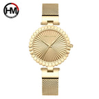 HANNAH MARTIN 1571 Women’s Fashion Watch – Unique Simple Design with Japanese Quartz & Stainless Steel Gold