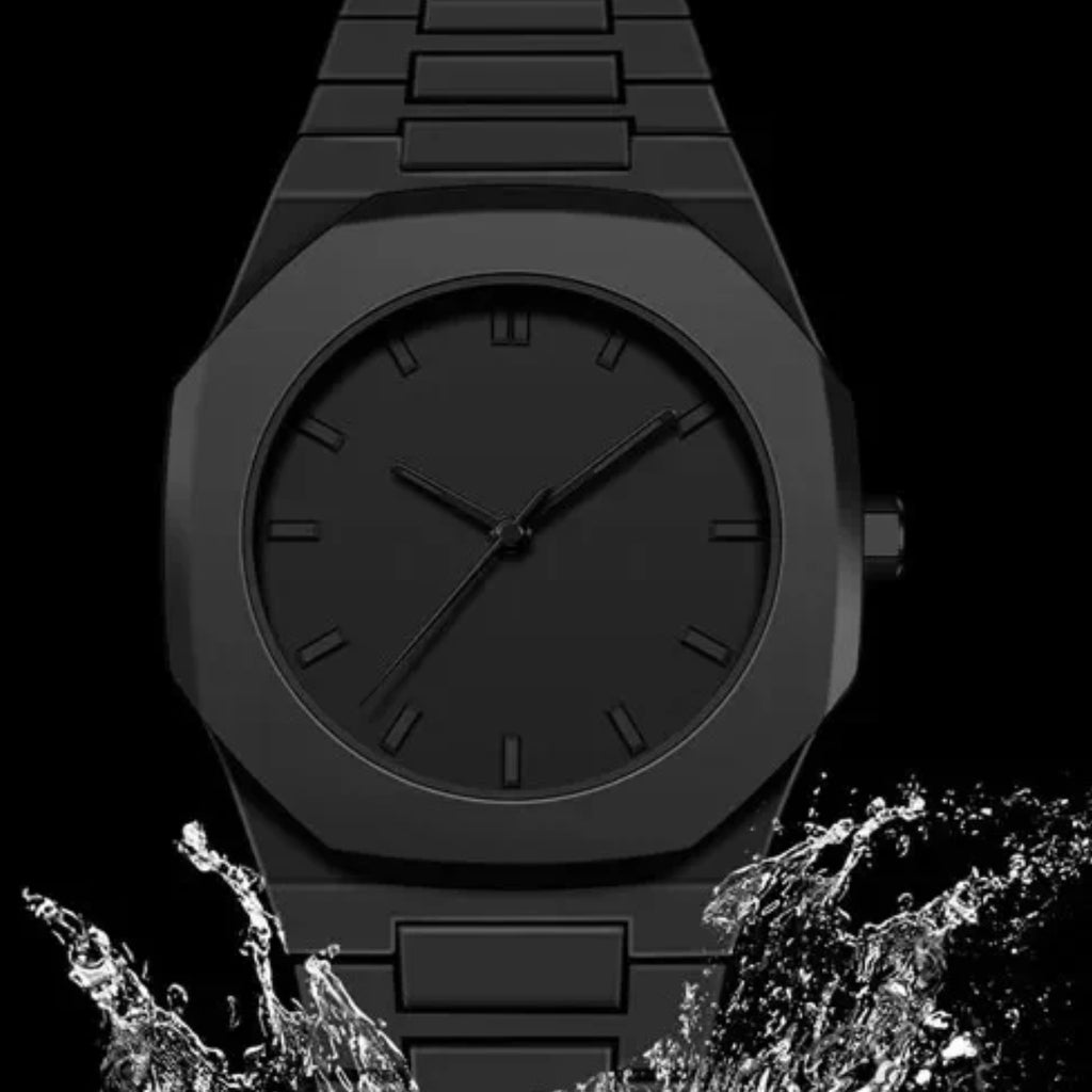 Nibosi 8102 Classic Men’s Watch - 40mm Ultra-Slim Polycarbon Quartz Movement with Premium Glass Dial Scale Black