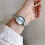 Scottie 9782 Women’s Snakebone Bracelet Watch – New Luxury Fashion Wristwatch  Silver and Blue