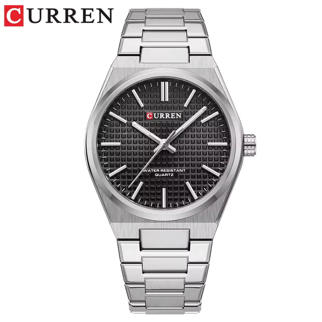 CURREN 8439 Men’s Luxury Watch – Japan Quartz Movement, Business & Sport Waterproof Wristwatch Black dial