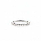Elegant Twisted Rope Band with Shimmering Pavé