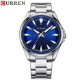 CURREN 8424 Blue Men's Stainless Steel Quartz Wristwatch