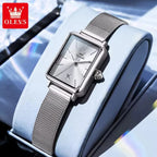 OLEVS 3692 Women’s Watch – Stainless Steel Quartz Wristwatch with Waterproof - Silvery White