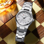 CURREN 8439 Men’s Luxury Watch – Japan Quartz Movement, Business & Sport Waterproof Wristwatch White dial