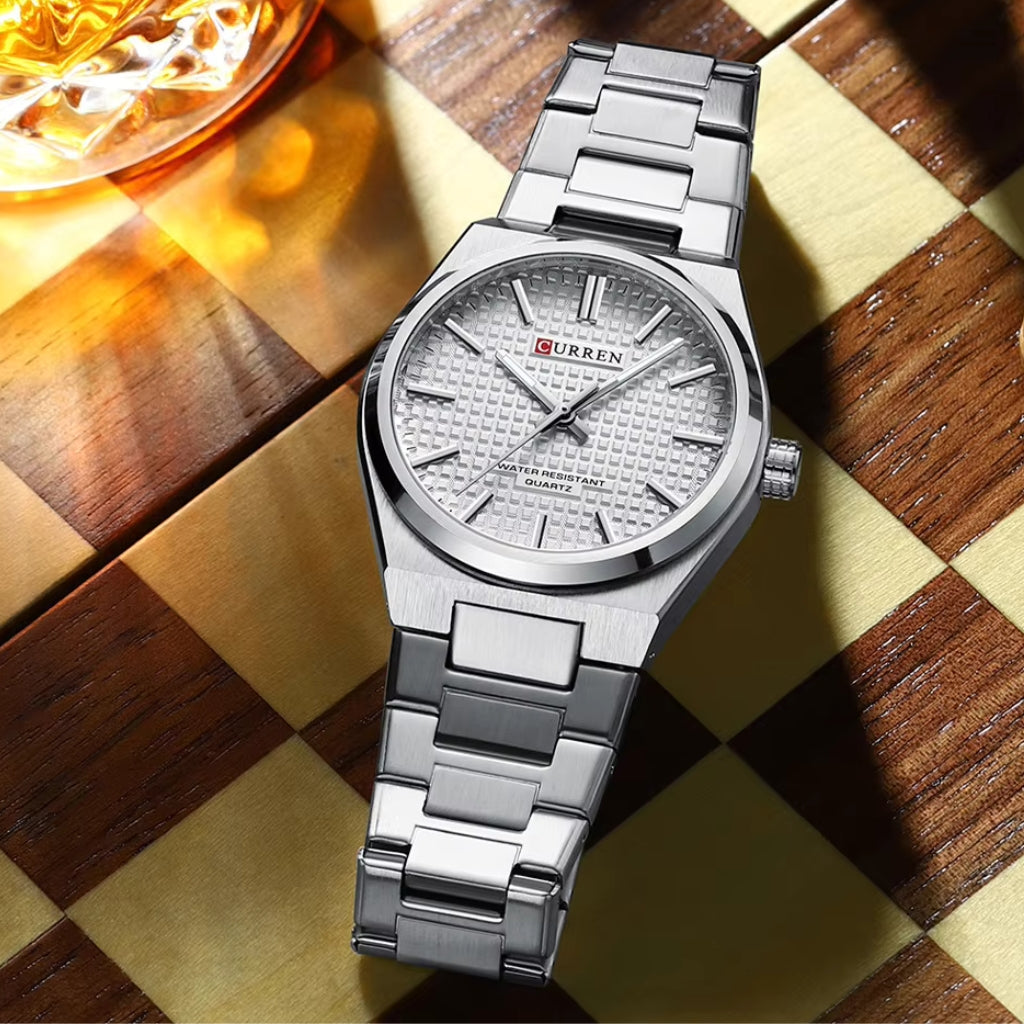 CURREN 8439 Men’s Luxury Watch – Japan Quartz Movement, Business & Sport Waterproof Wristwatch White dial