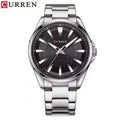 CURREN 8424 Black Men's Stainless Steel Quartz Wristwatch