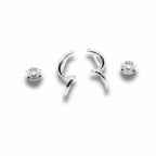 Wavy Spiral Stud Earrings