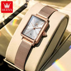 OLEVS 3692 Women’s Watch – Stainless Steel Quartz Wristwatch with Waterproof - Rose White