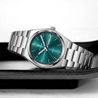 POEDAGAR 786 Luxury Women’s Stainless Steel Bracelet Watch – Waterproof Quartz Wristwatch with Luminous Hands Green