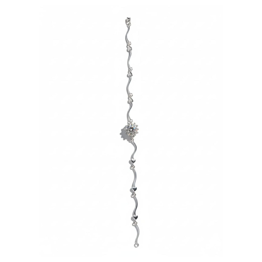 S925 Wavy Link Bracelet