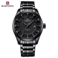 NAVIFORCE 8032 Men’s Stainless Steel Watch – Original Quartz Business Wristwatch - Black