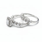 Emerald Cut Ring Set