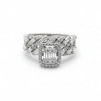 Emerald Cut Ring Set