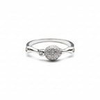 Delicate Pavé Ball Ring
