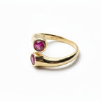 Open Bezel-set Bypass Zircon Ring