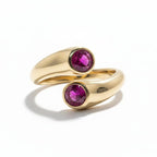 Open Bezel-set Bypass Zircon Ring