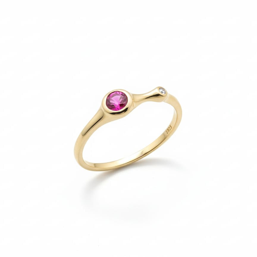 Modern Bezel Ring