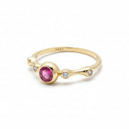 Bubble Bezel Ring