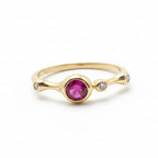 Bubble Bezel Ring