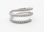 Triple-Layer Spiral Ring