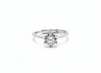 Classic Six-Prong Solitaire Ring with Brilliant Round-Cut