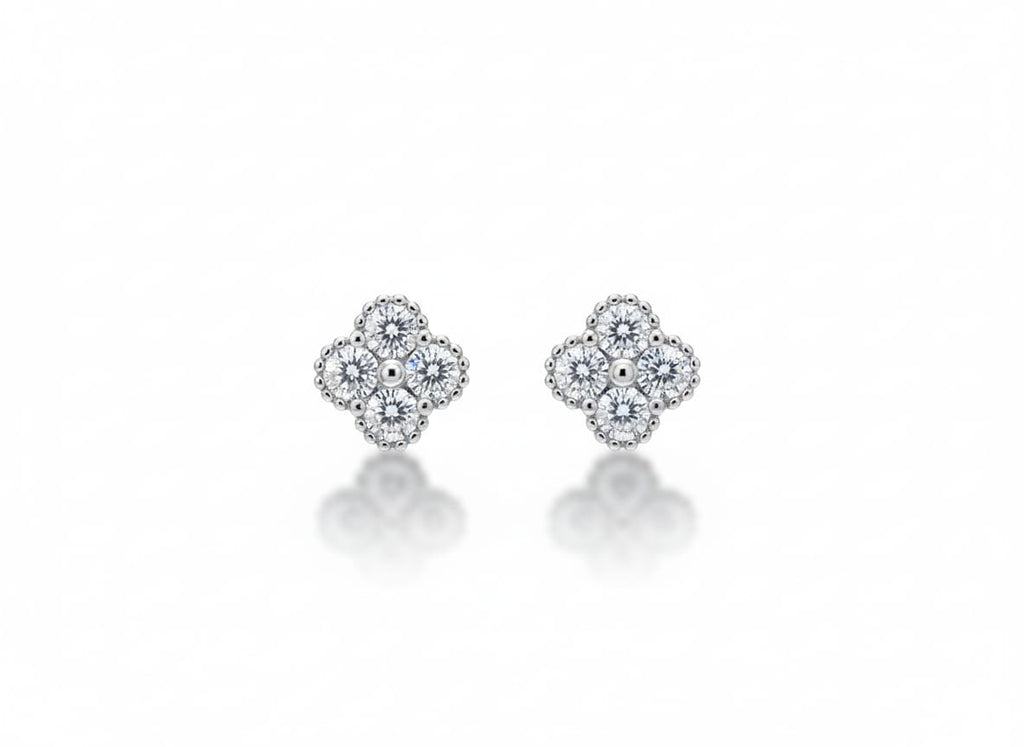 Radiant Floral Stud Earrings