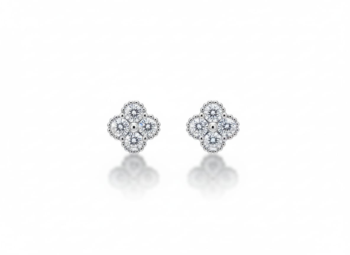 Radiant Floral Stud Earrings