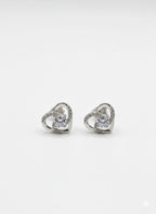 Shimmering Heart Necklace & Earring Set