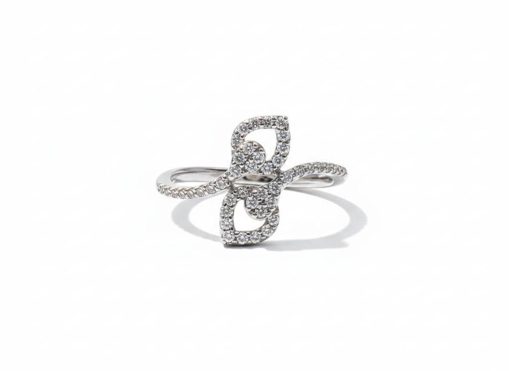Sterling Silver Petal Bypass Ring