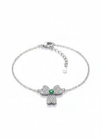 Three-Leaf Clover Jewelry Set Pavé-Set