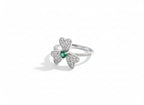 Three-Leaf Clover Jewelry Set Pavé-Set