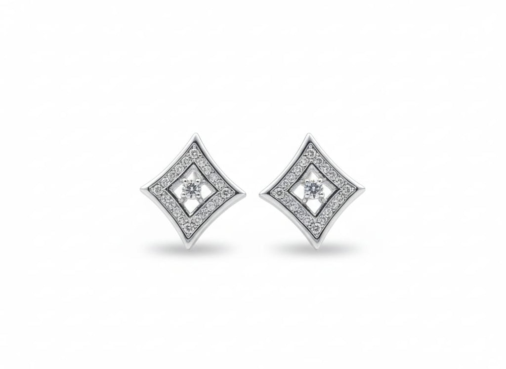 Geometric Rhombus Cut-Out Jewelry Set