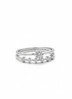 Sterling Silver Starburst Tiara Ring
