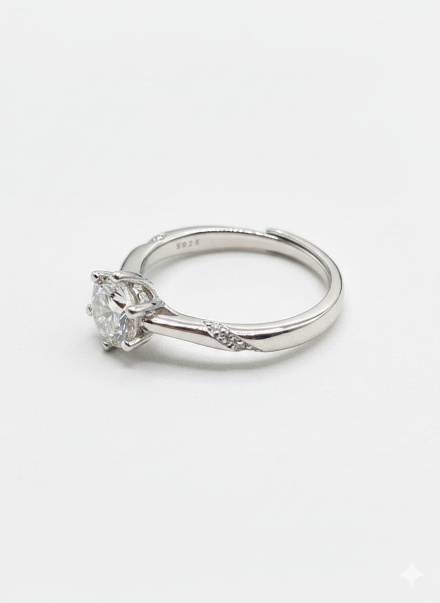 Radiant Six-Prong Solitaire Ring