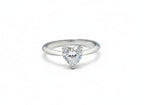 Sterling Silver Heart Solitaire Ring