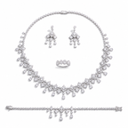 Radiant Square and Pear-Cut Crystals Set