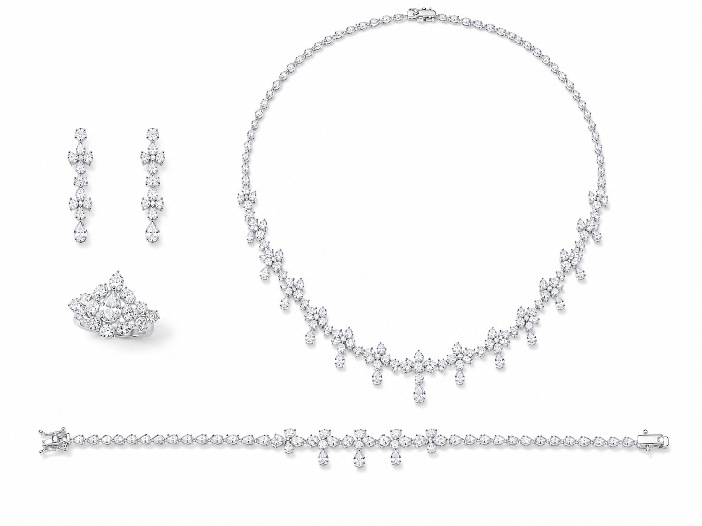 Marquis and Pear-Cut Crystals Set
