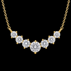 Sterling Silver Graduated Seven-Stone Necklace